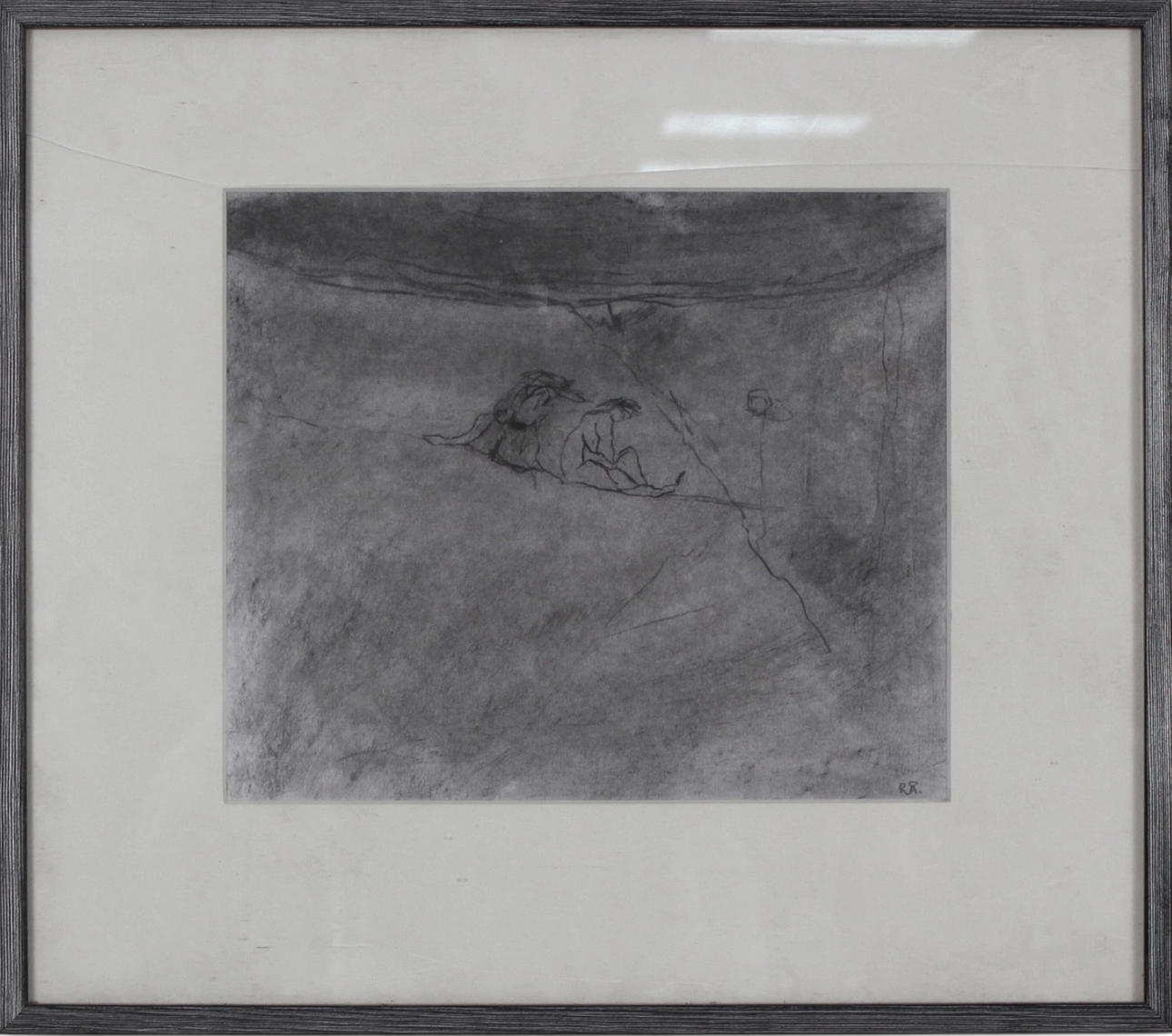 UNIDENTIFIED ARTIST, Pencil drawing, signed RÅ.