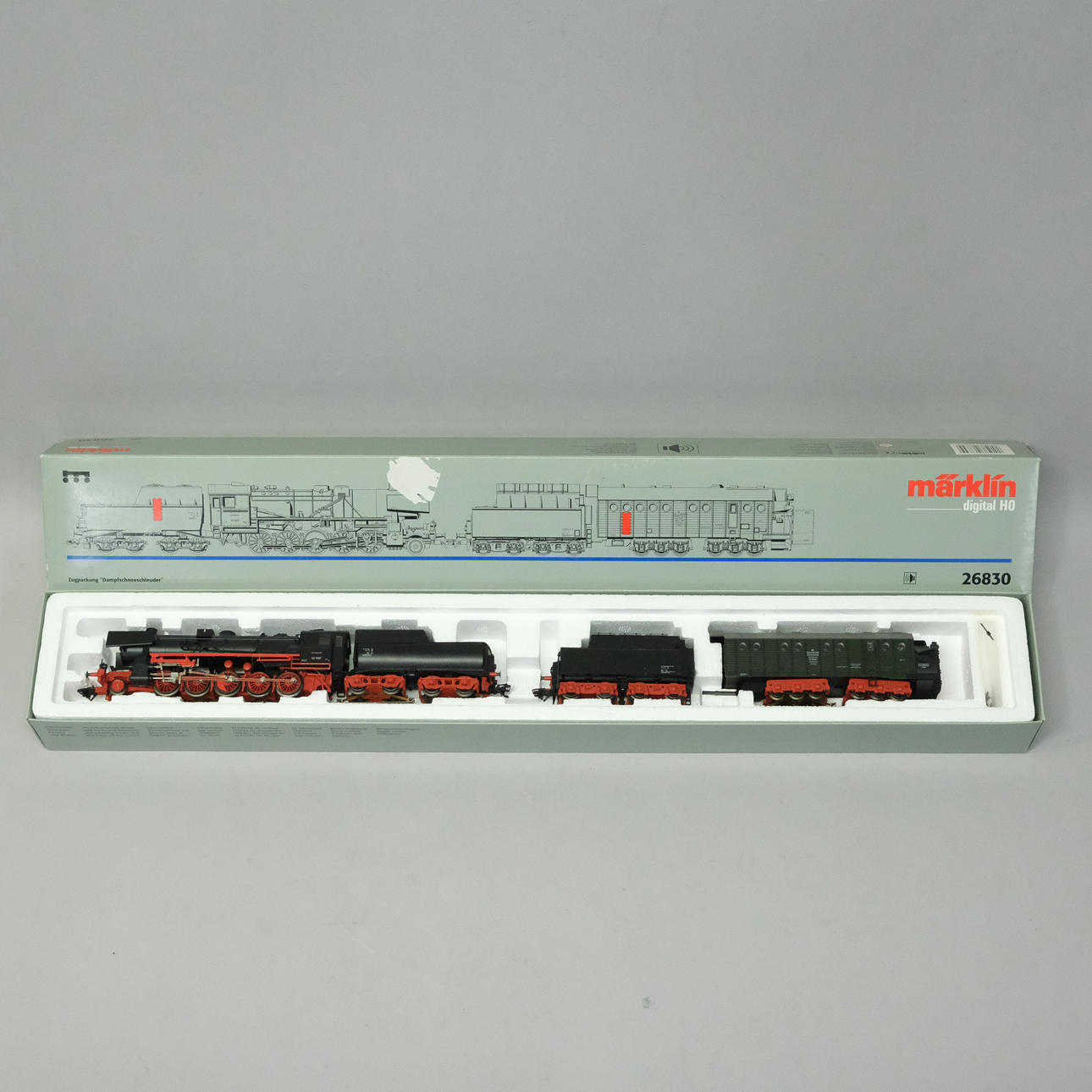 MODELLTÅGSET, MÄRKLIN, ÅNGLOKSDRIVEN SNÖSLUNGA, 26830, HO.