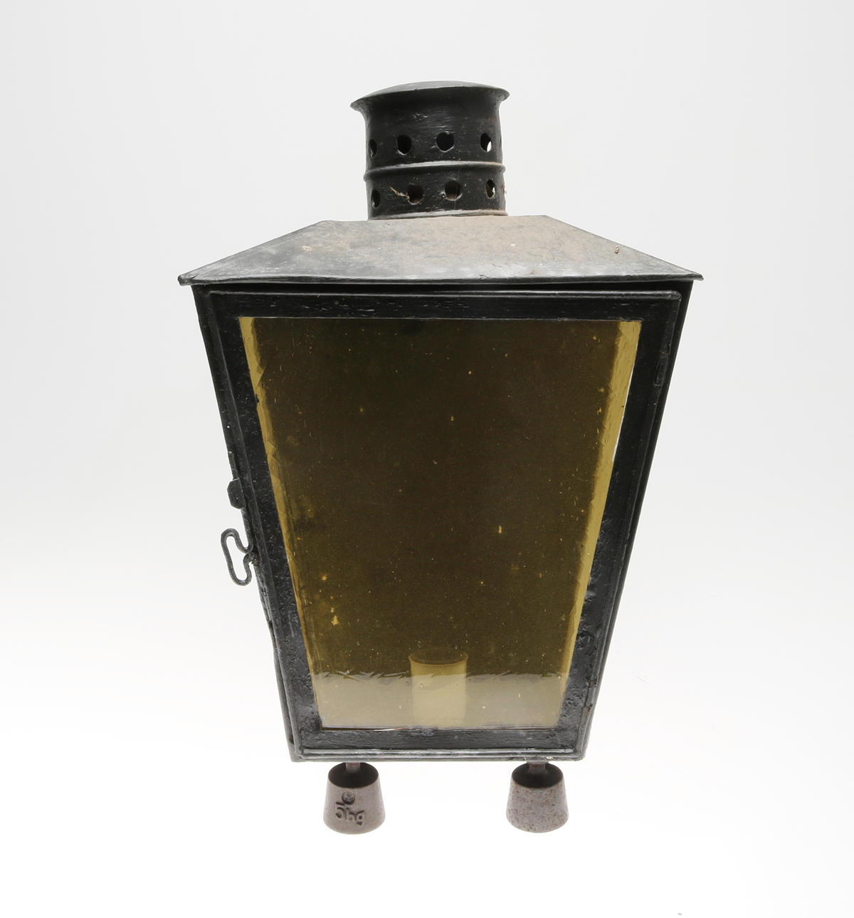 TAKLAMPA/LYKTA, glas och metall, 1900-tal.