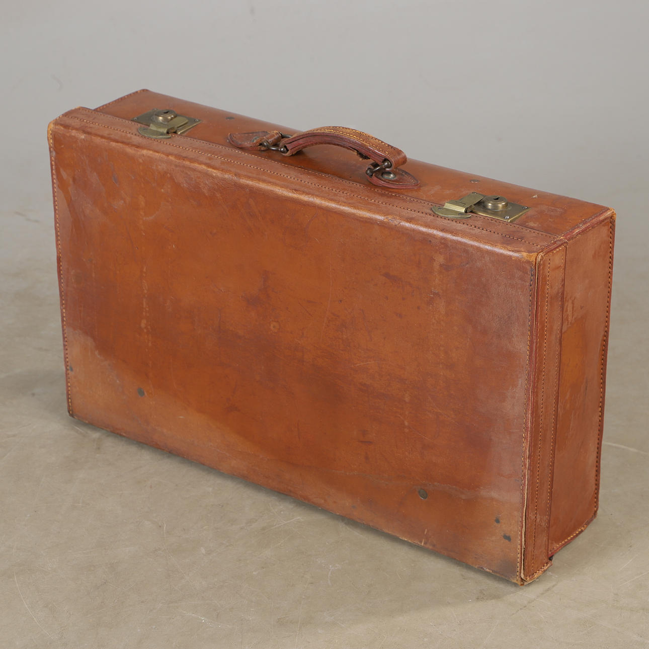 Ein Lederkoffer, 20. Jahrhundert.