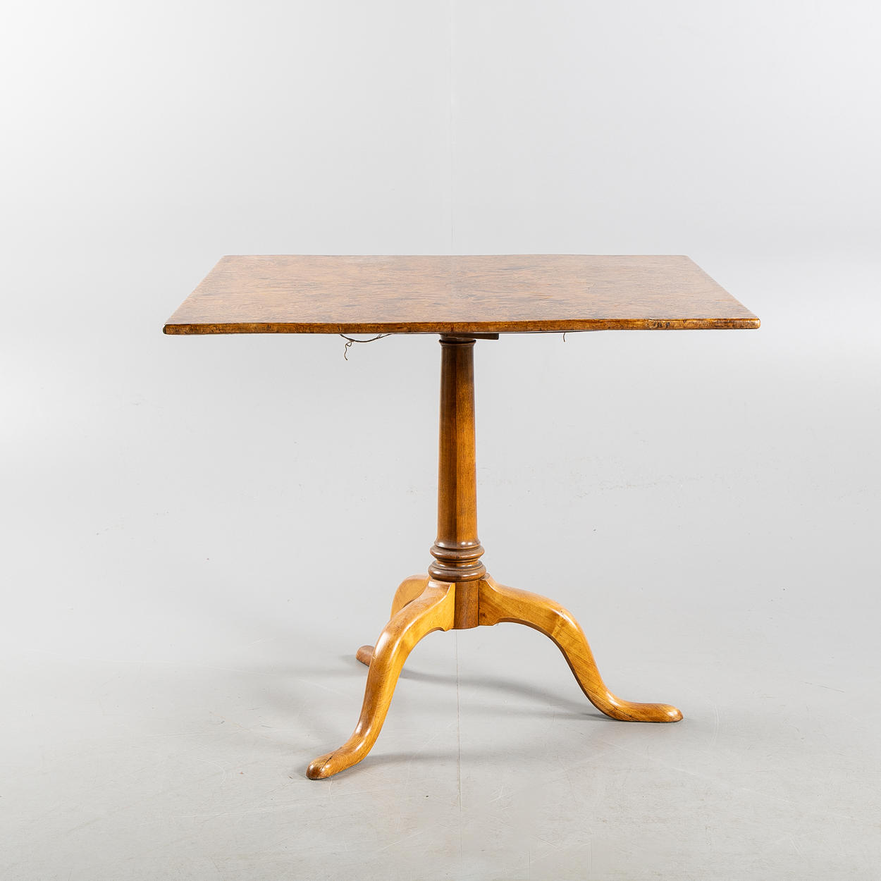 FOLDING TABLE, 19th century.