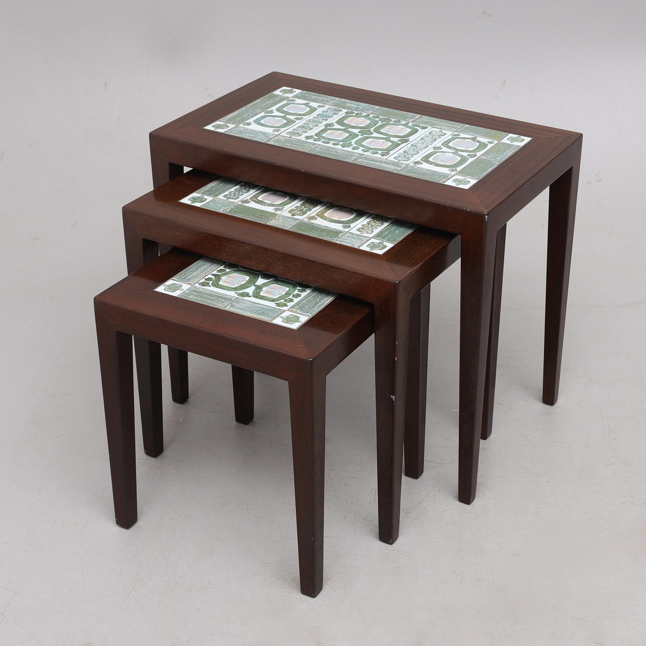 DÆKBORD, TRE DELE, SEVERIN HANSEN, DANMARK, 1900-TALETS ANDEN HALVDEL.