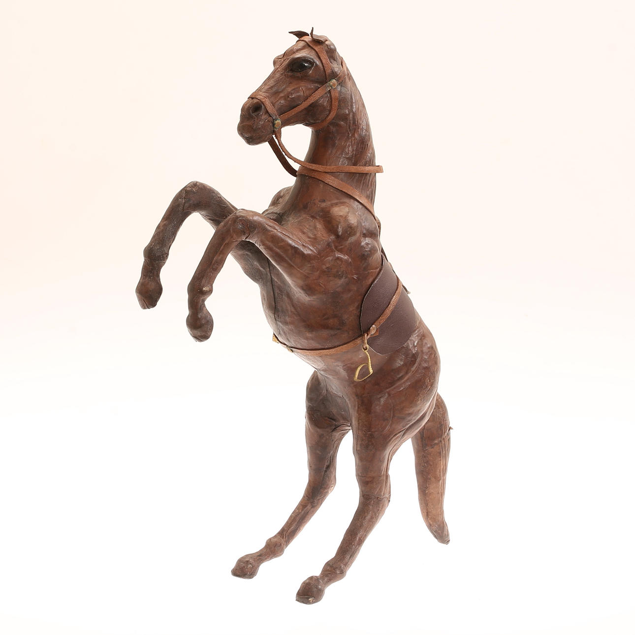 FIGURIN, läderklädd, 1900-tal.