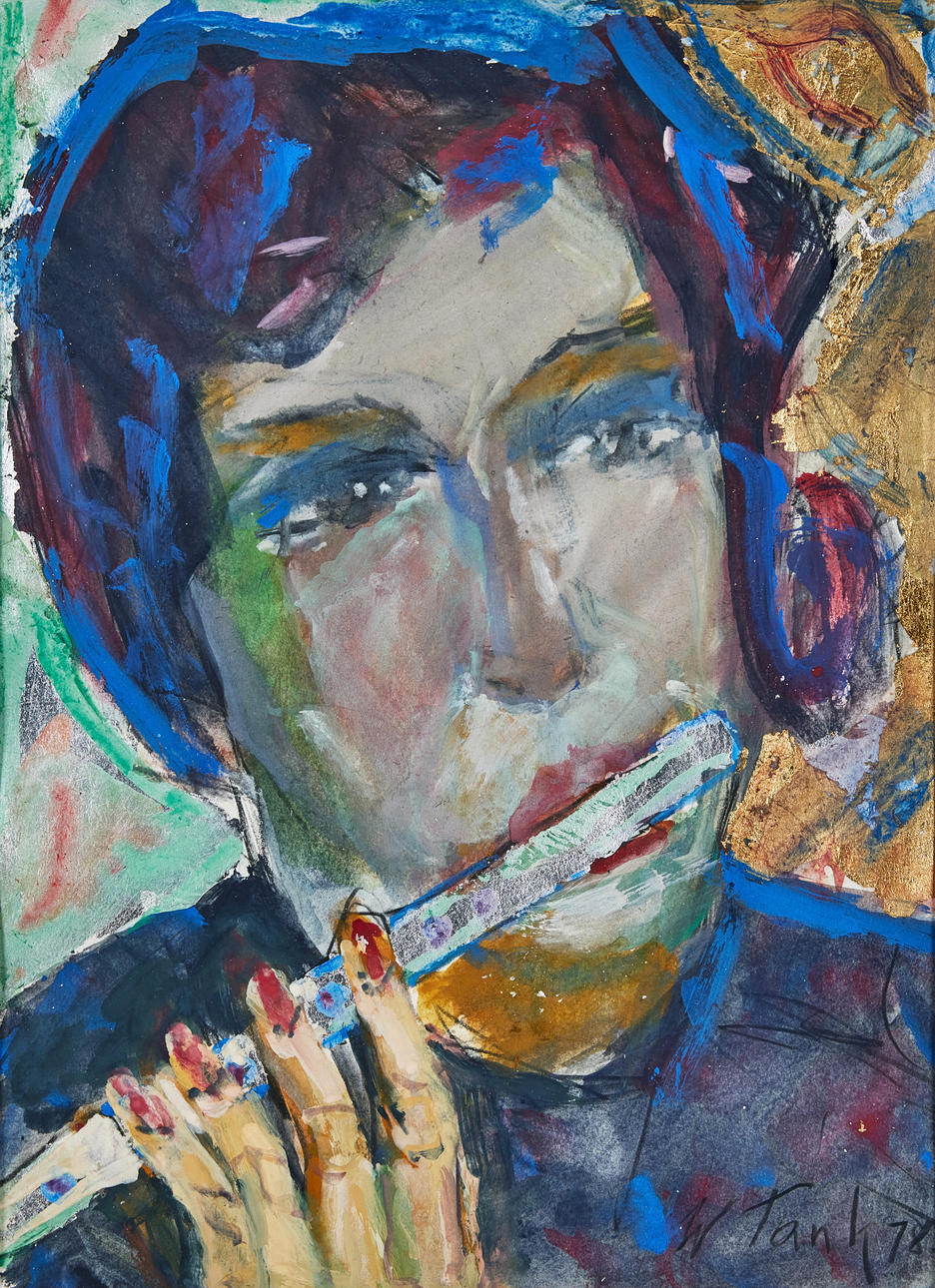 WOLDEMAR TANK (1903-1997). The Flute Player.