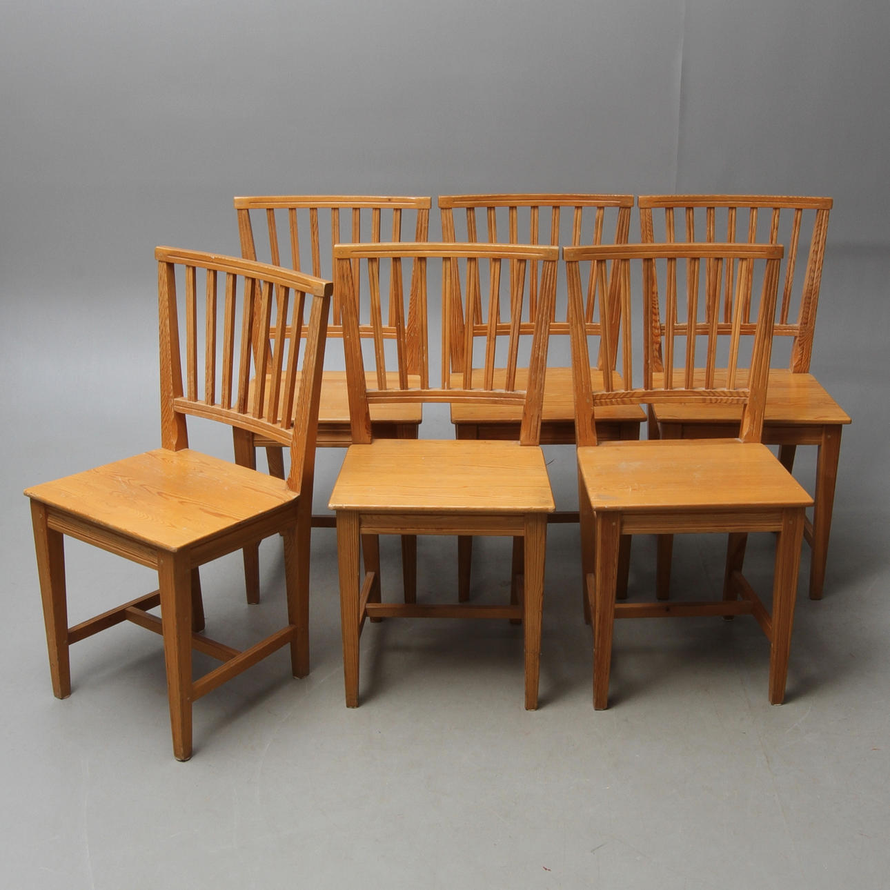 STOLAR, 6 st, furu, 1900-talets slut.