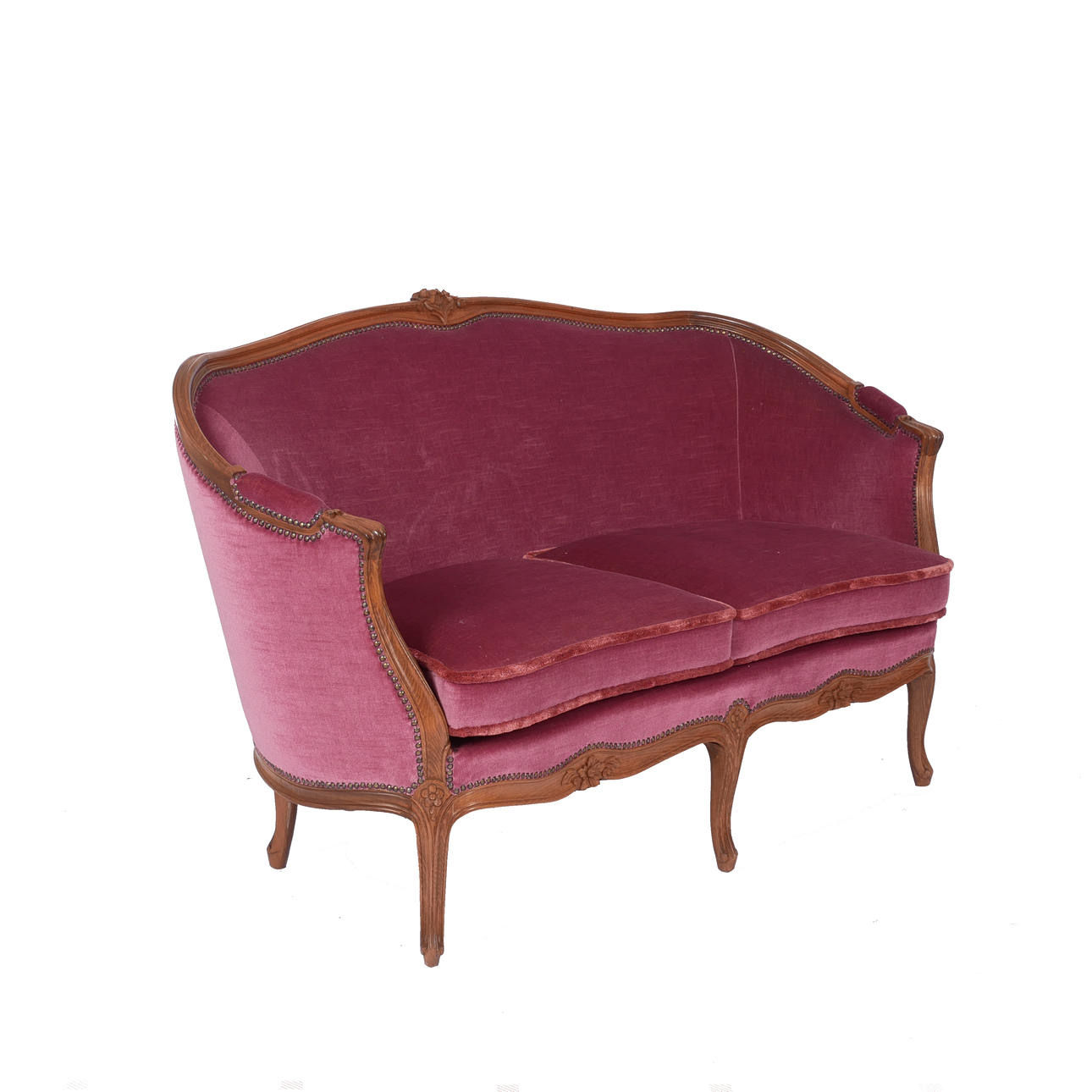 Un sofá de estilo rococó, años 70/80.