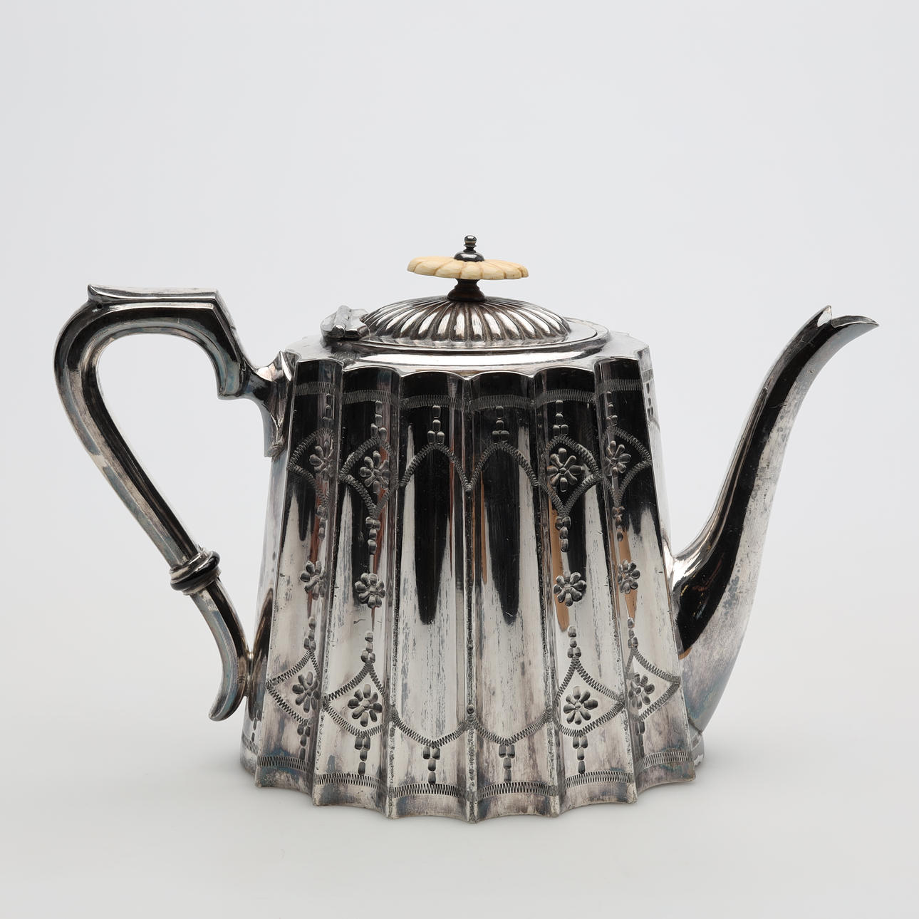A PITCHER, Nickel silver D&A Daniel & Arter, England.