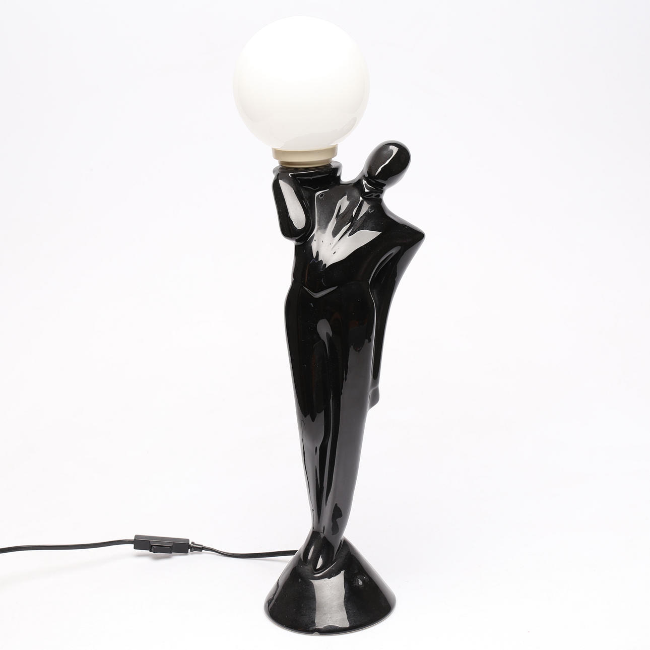 A ceramic table lamp, 1980s/90s.