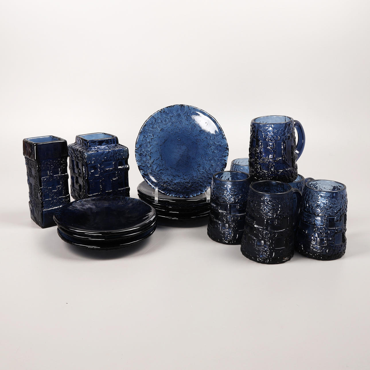 GÖTE AUGUSTSSON. Glass objects, 16 pcs, Ruda glasbruk.