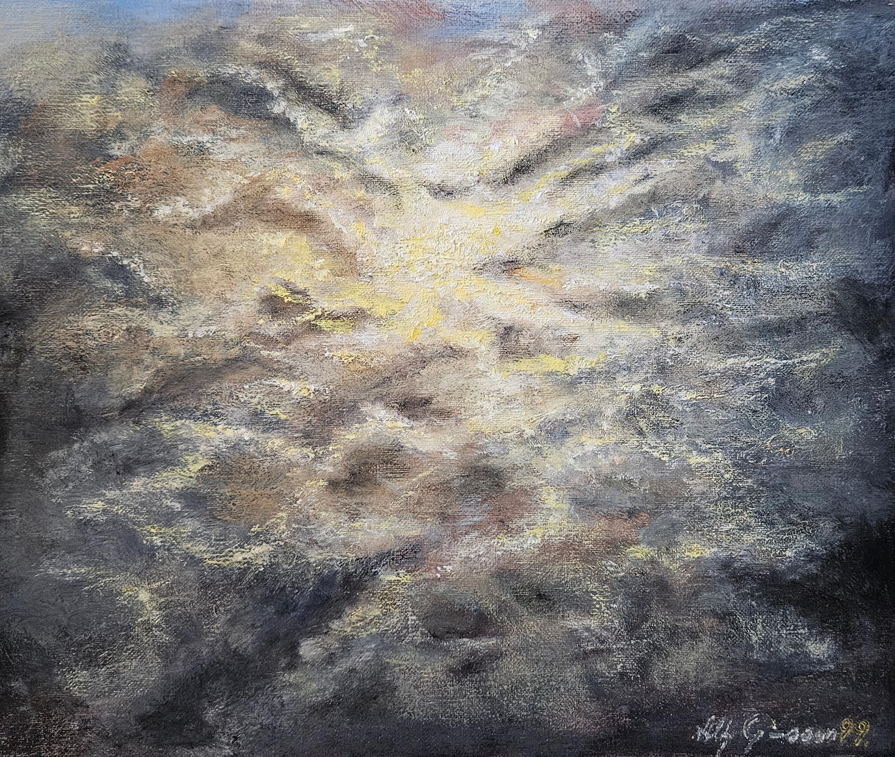 ALF GUSTAFSSON. Untitled. Oil on canvas, signed and dated 99.