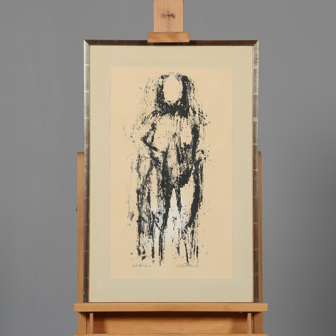 CLIFF HOLDEN. LITHOGRAPH, signed and dated 60.