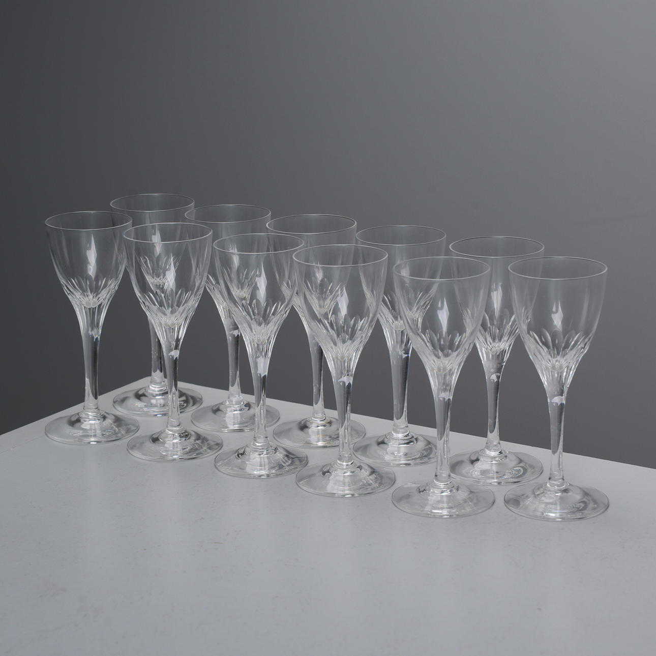 HENNING KOPPEL. Gafas Snap, 11 piezas, «Lisbeth», Orrefors.