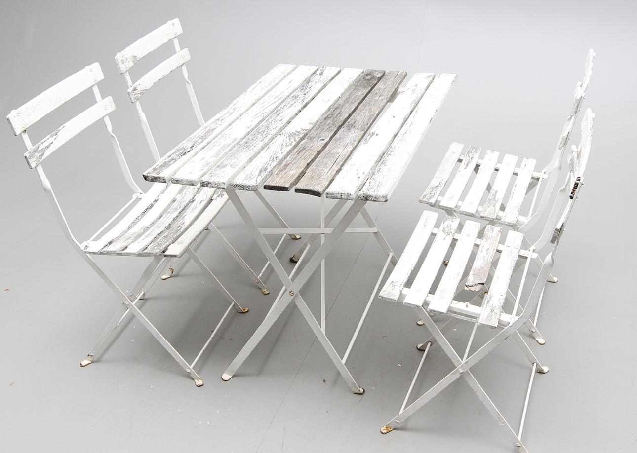 TRÄDÅRDSMÖBEL 5 delar sent 1900-tal.