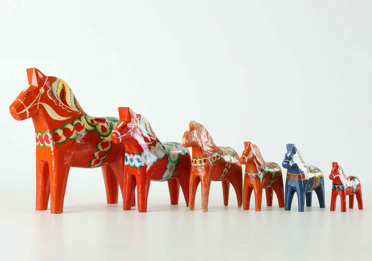 DALAHÄSTAR, 6 st, 1900-tal.