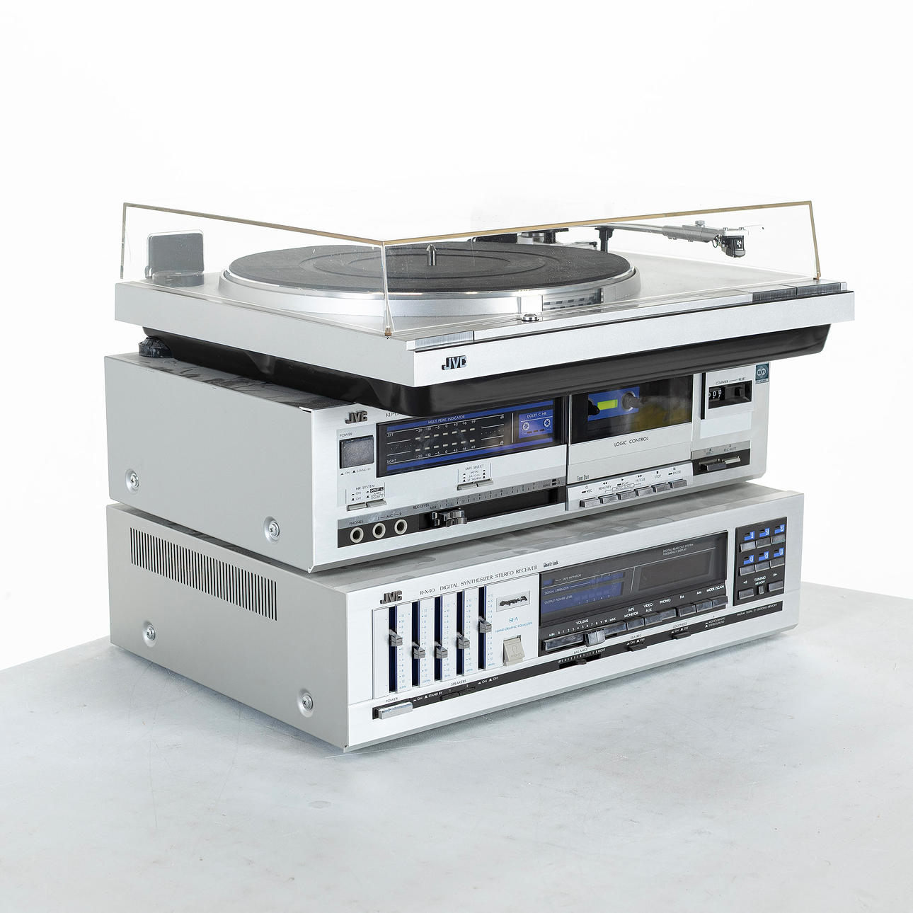 3-osainen stereojärjestelmä, JVC.