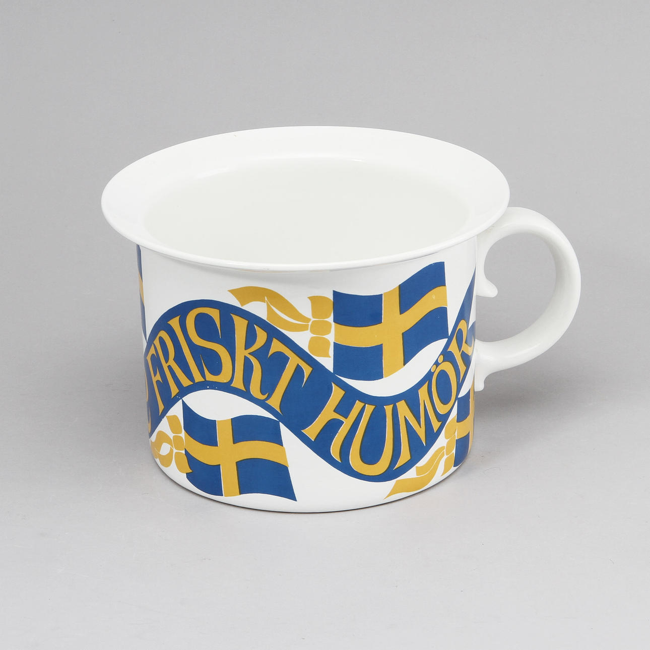 POT "FLAG JUNKARE", flintware. Margareta Hennix, Gustavsberg.