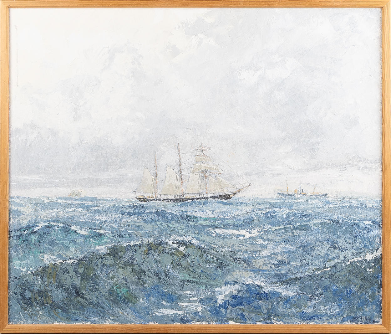 OIDENTIFIERAD KONSTNÄR. The ship “Constance”, oil on canvas.