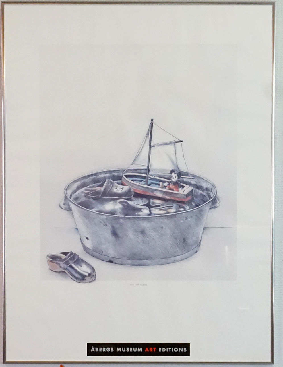 LASSE ÅBERG, plakat, „Sejlads“, Åbergs museum kunstudgave.