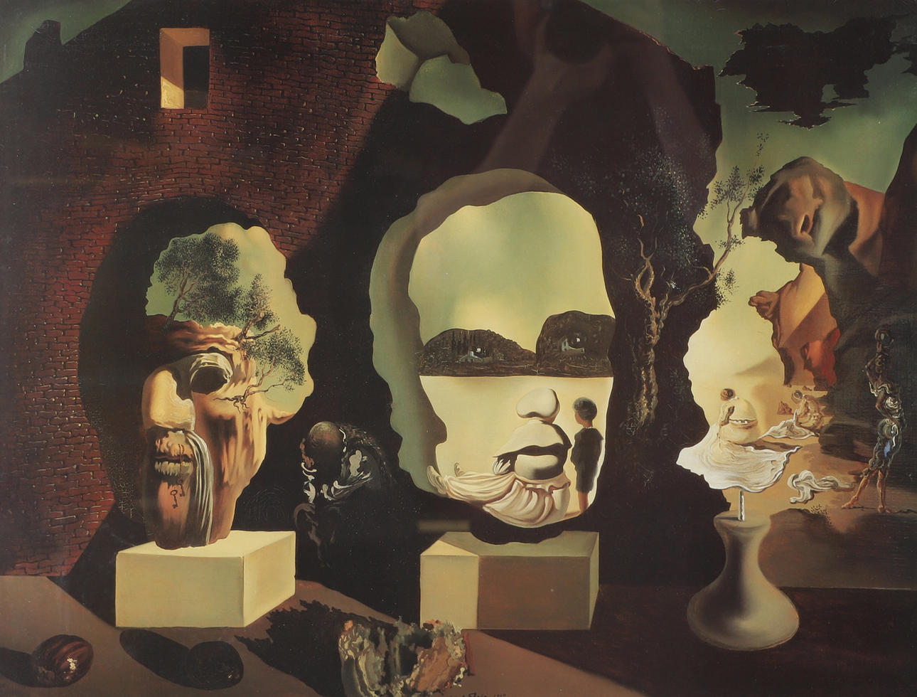 SALVADOR DALÍ. Udstillingsplakat, tryk.
