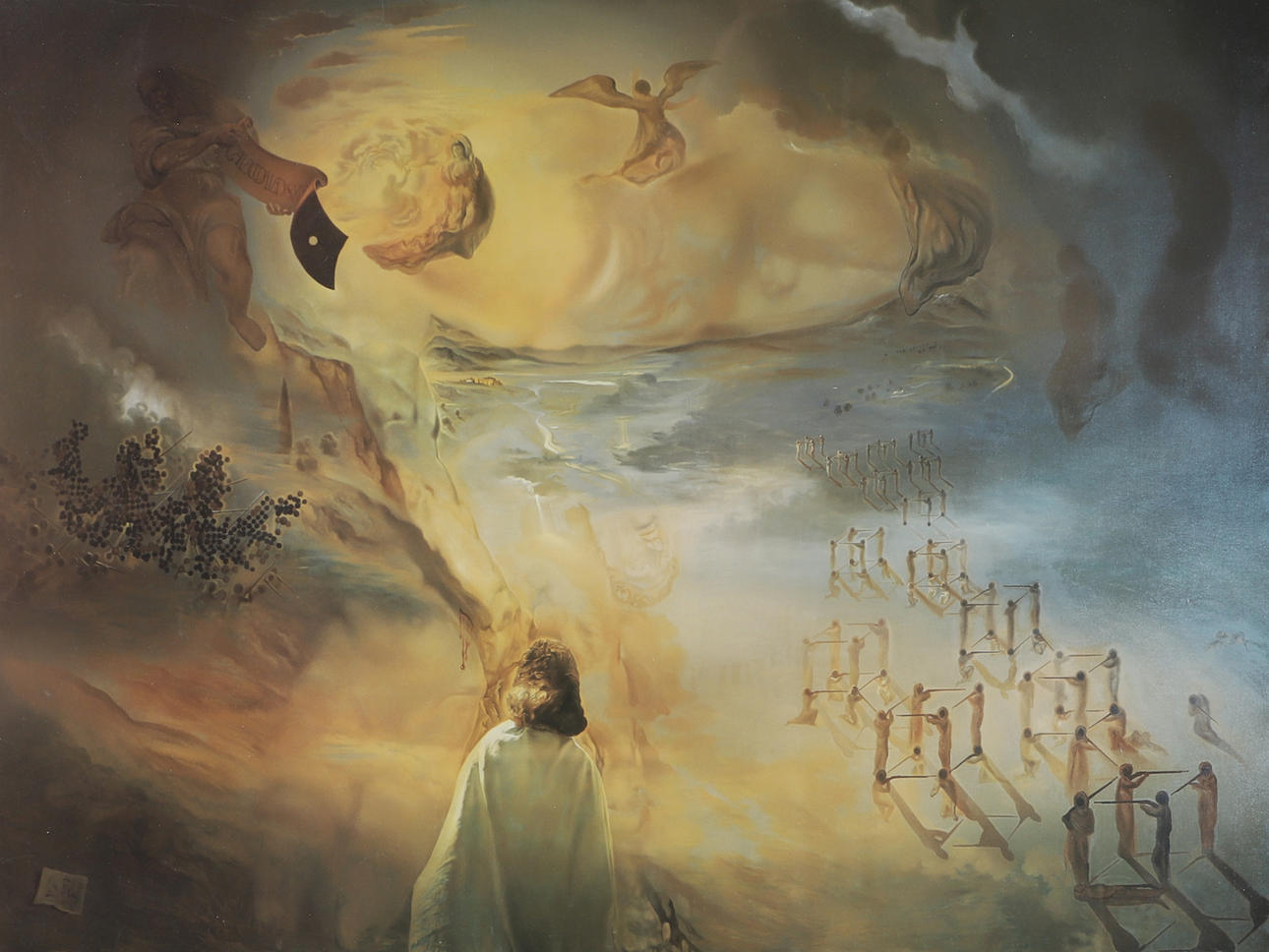 SALVADOR DALÍ. Utställningsaffisch, tryck.