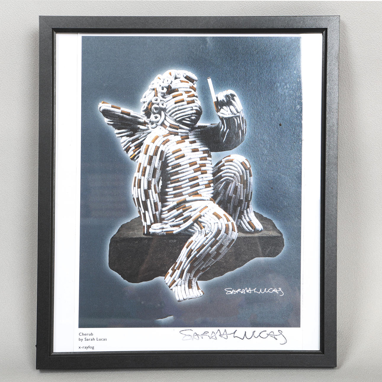 SARAH LUCAS, SIGNED PRINT, 'CHERUB'.