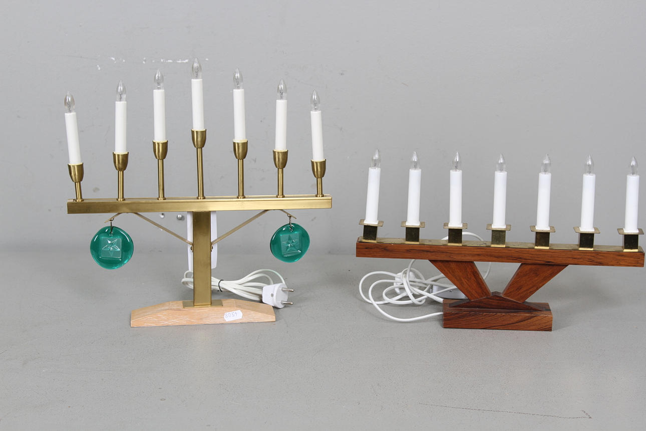 ADVENSTLJUSSTAKAR, 2 st, 1960/70-tal.