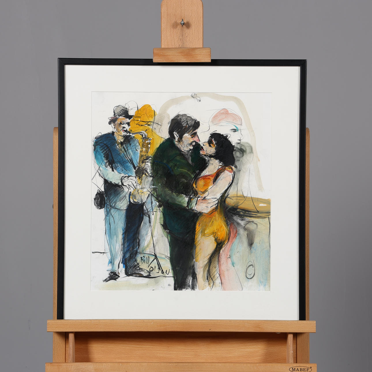 BILL OLSON. MIXED TECHNOLOGY, signed.