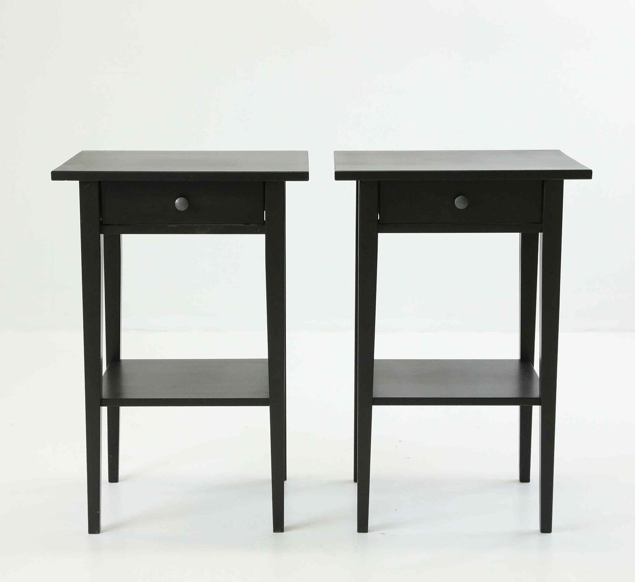 A pair of bedside tables, contemporary.