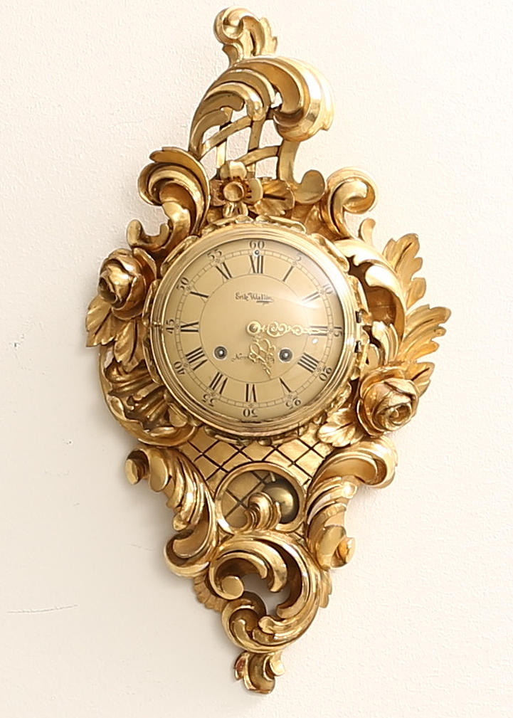 VÄGGPENDYL, rokokostil, 1900-tal.