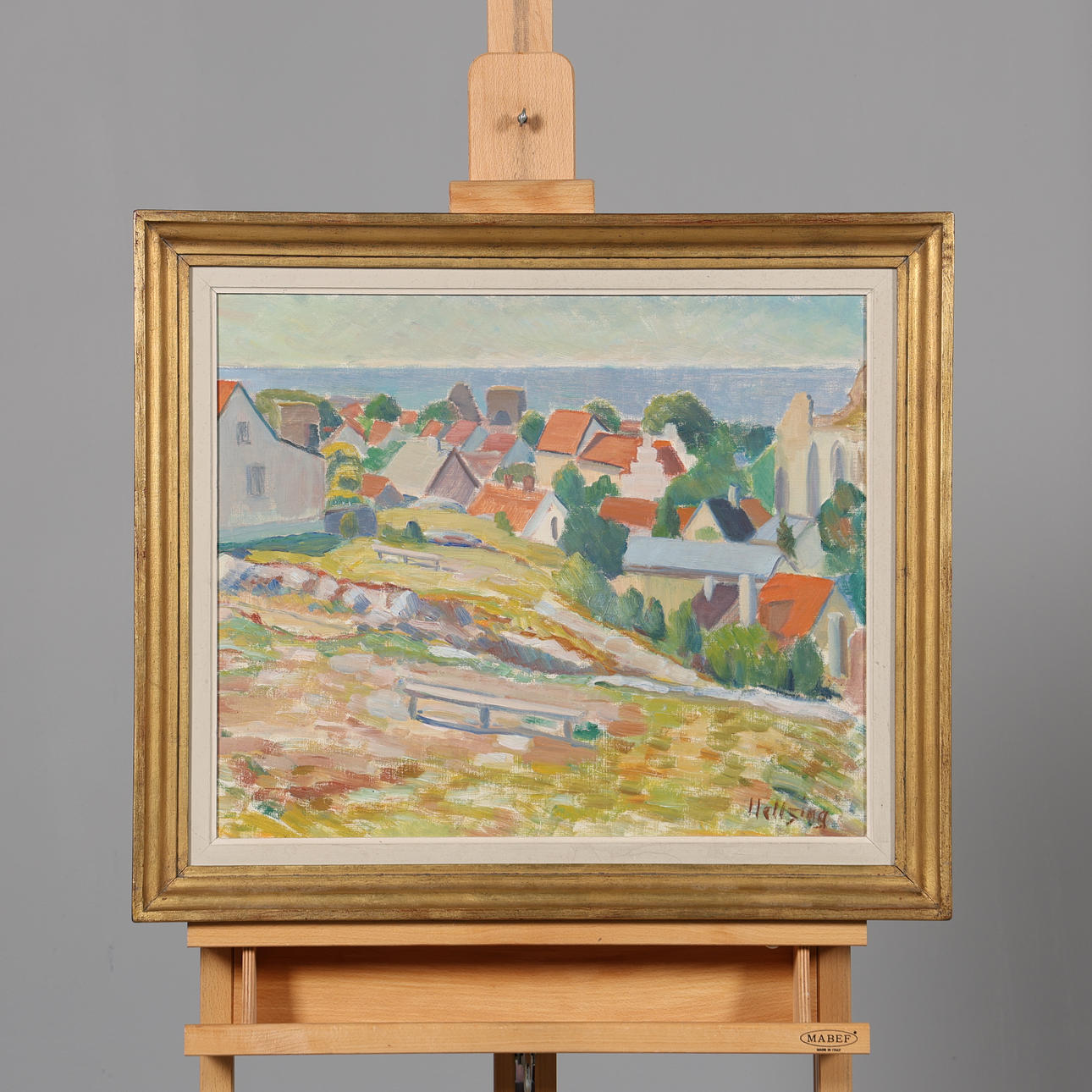 GUSTAF HELLSING. OIL ON PANEL, signed.