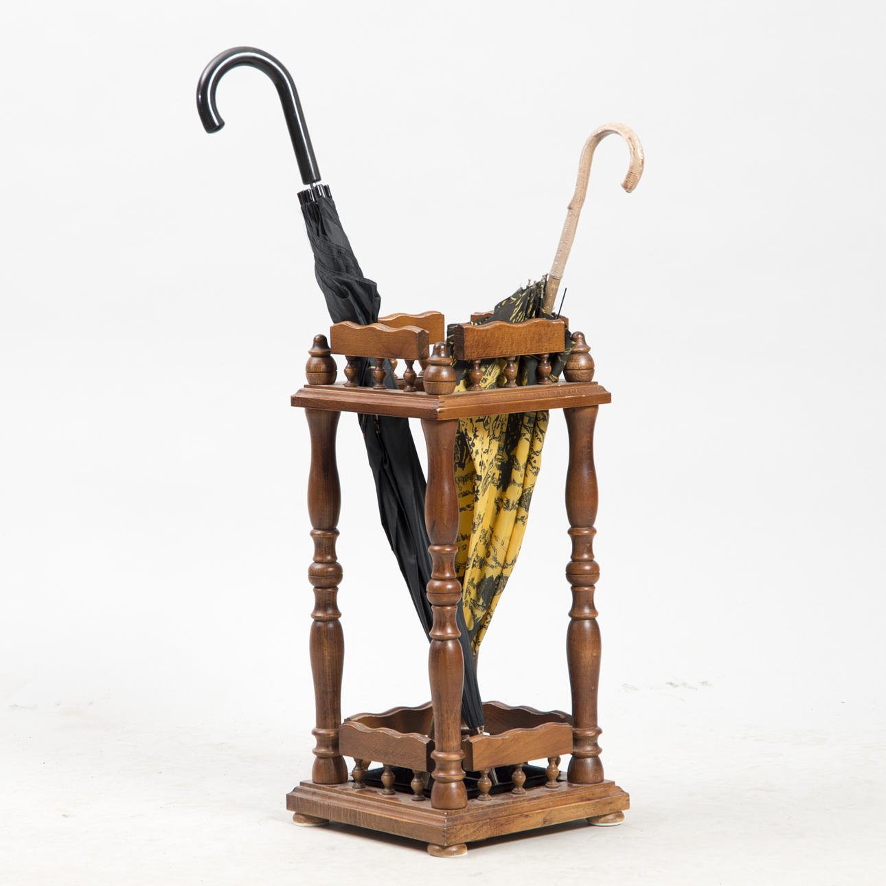 PARAPLYSTÄLL, mahogny, sent 1900-tal.