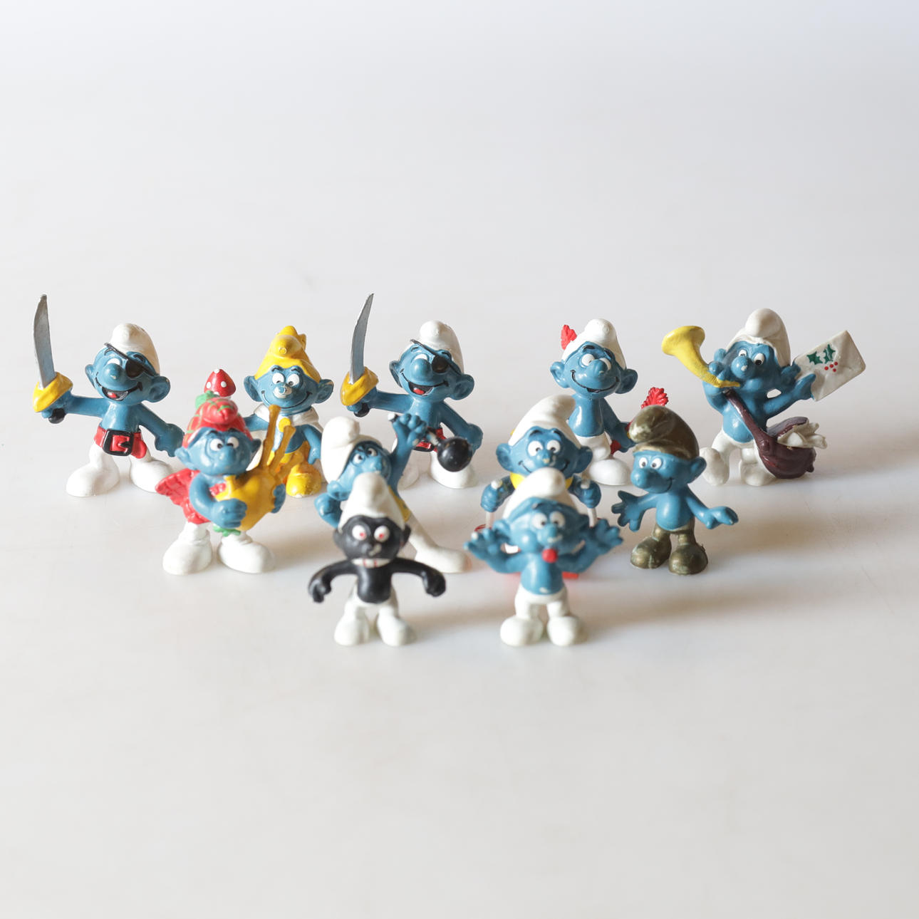 SMURFAR, 11 pcs. Peyo, Bully, Germany, 20th century.