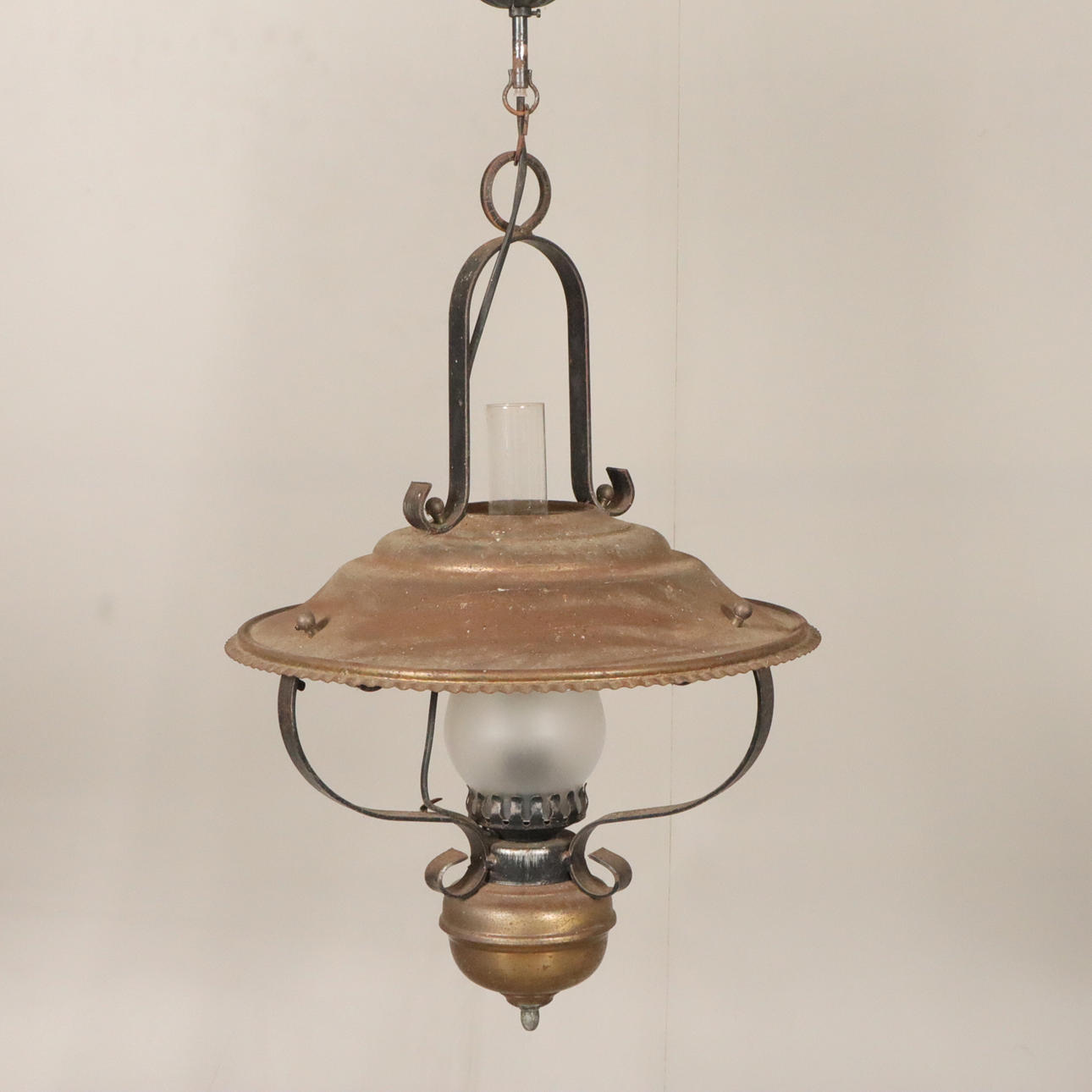 PHOTOVOLTAIK-DECKENLAMPE, Metall/Glas.