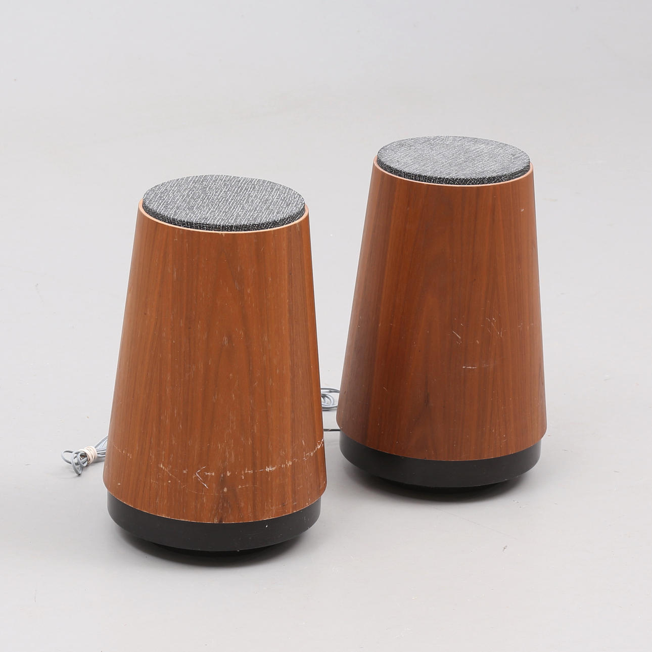 A teak speaker, circa mid 20th century.