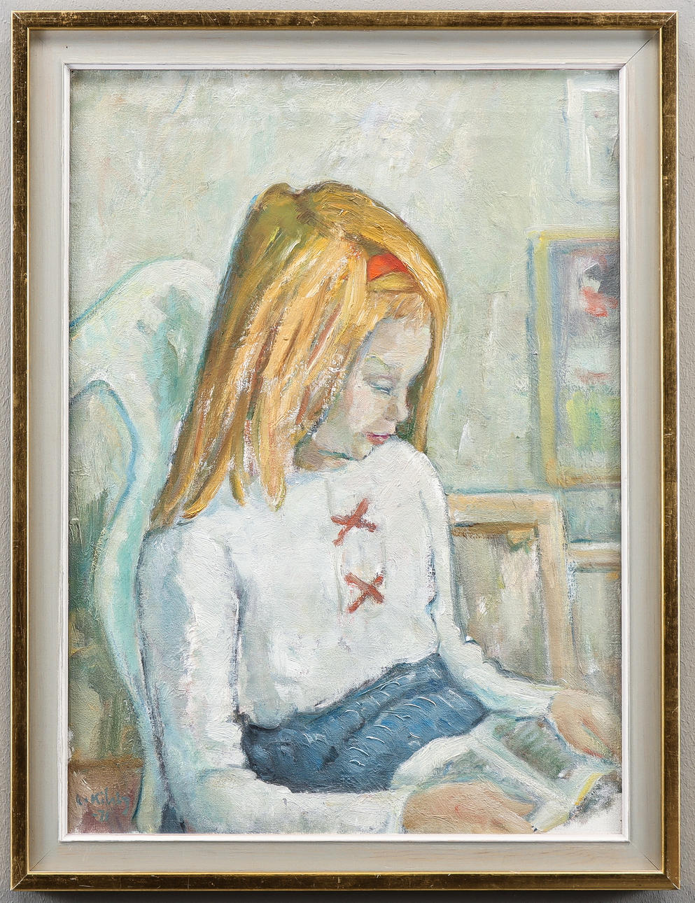 ARNE KILSBY. "Flicka med gyllene hår".