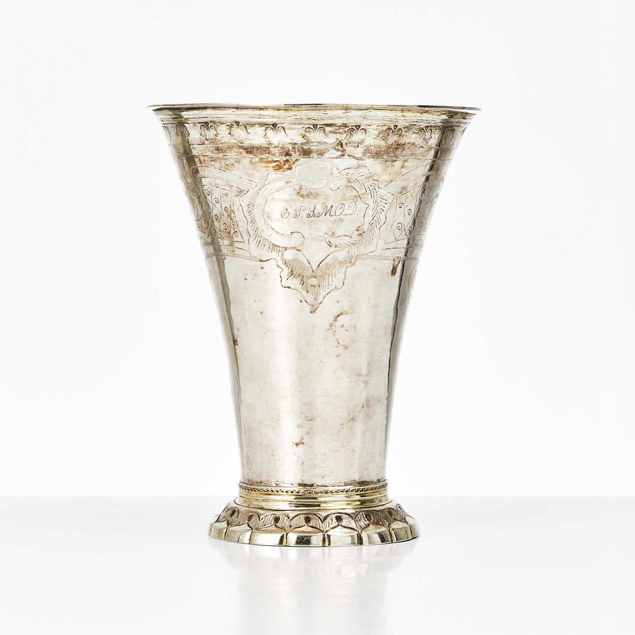 PETTER JULIN. A silver rococo beaker, Köping 1751.