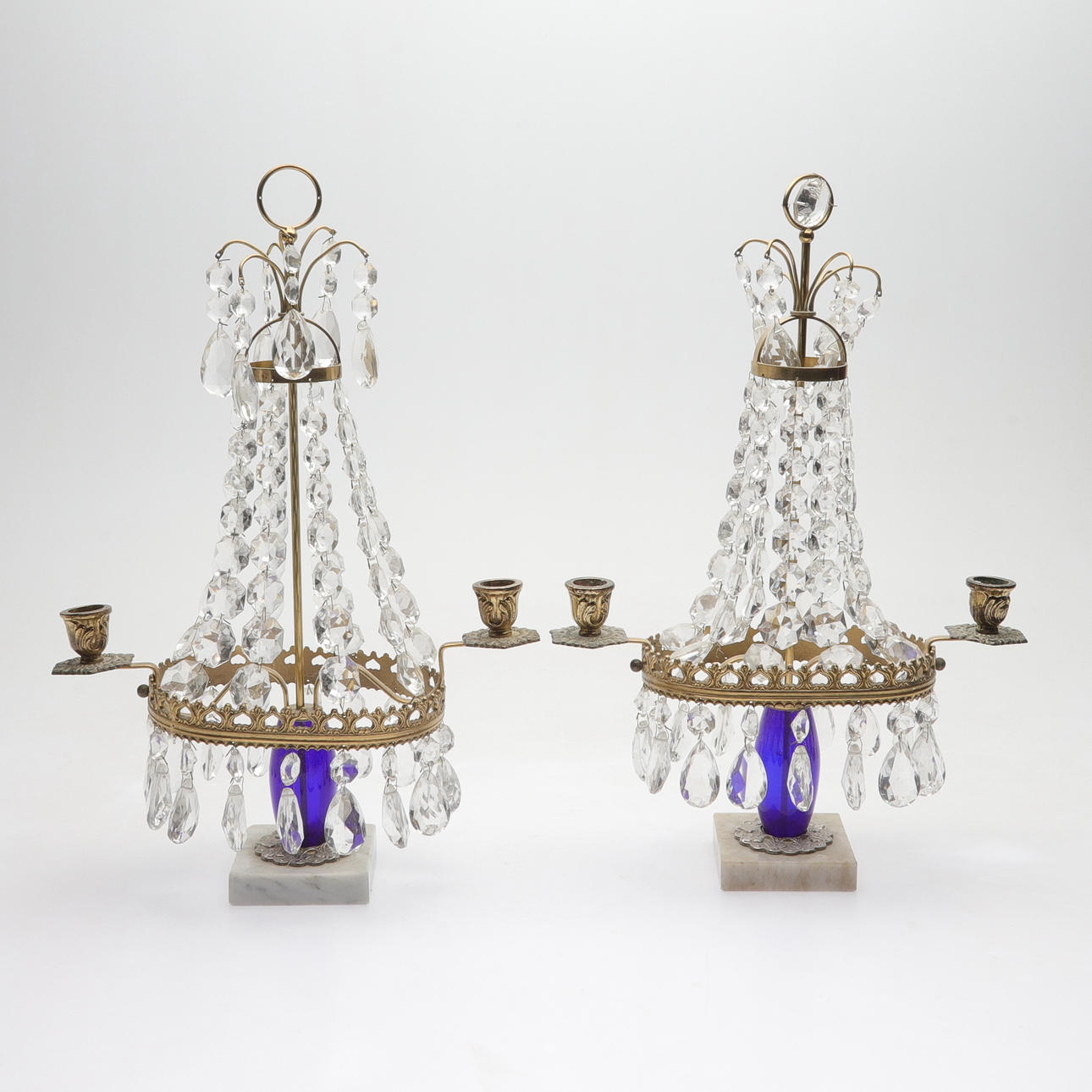 Two 20th Century Table Candles.