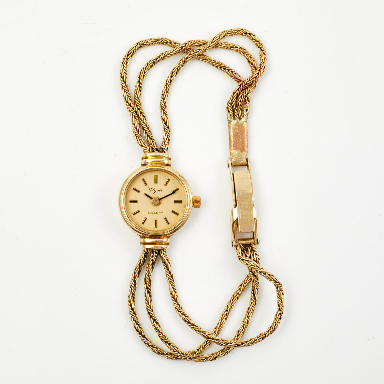 Wristwatch, Elysée, 14k gold, Quartz.
