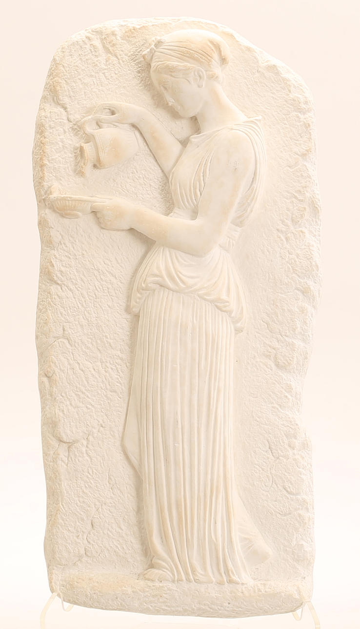 VÆGSKULPTUR, gips, 20. århundrede.