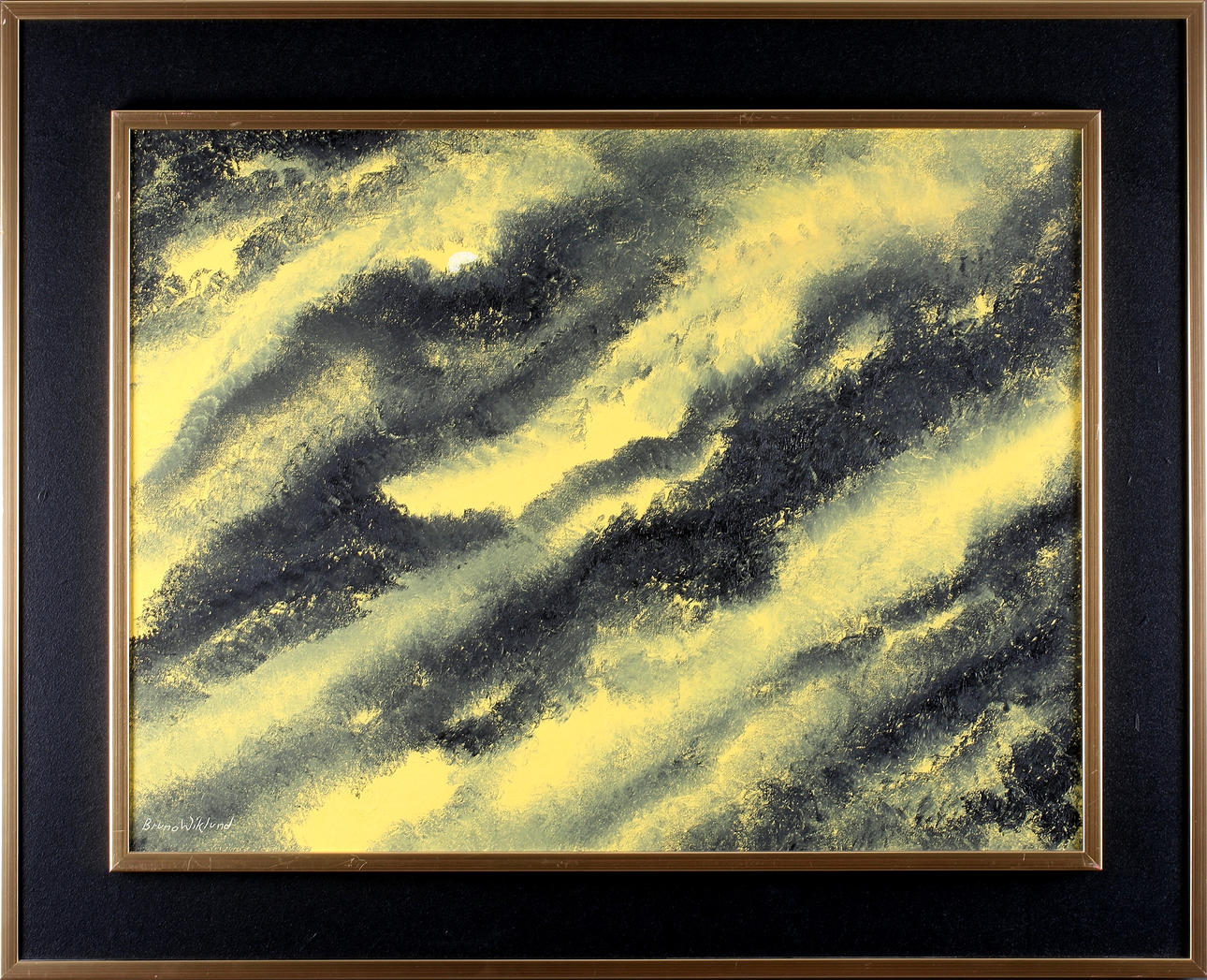 BRUNO WIKLUND. "Skyar", olja på duk, signerad.