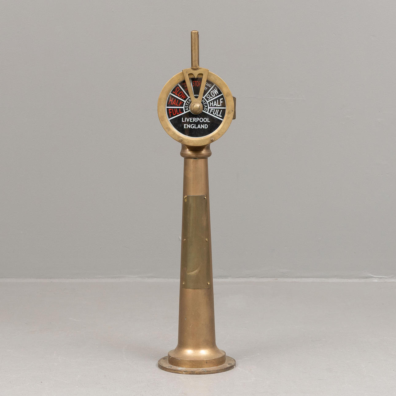 A Robinson & Co, brass machine telegraph, circa mid 20th century.