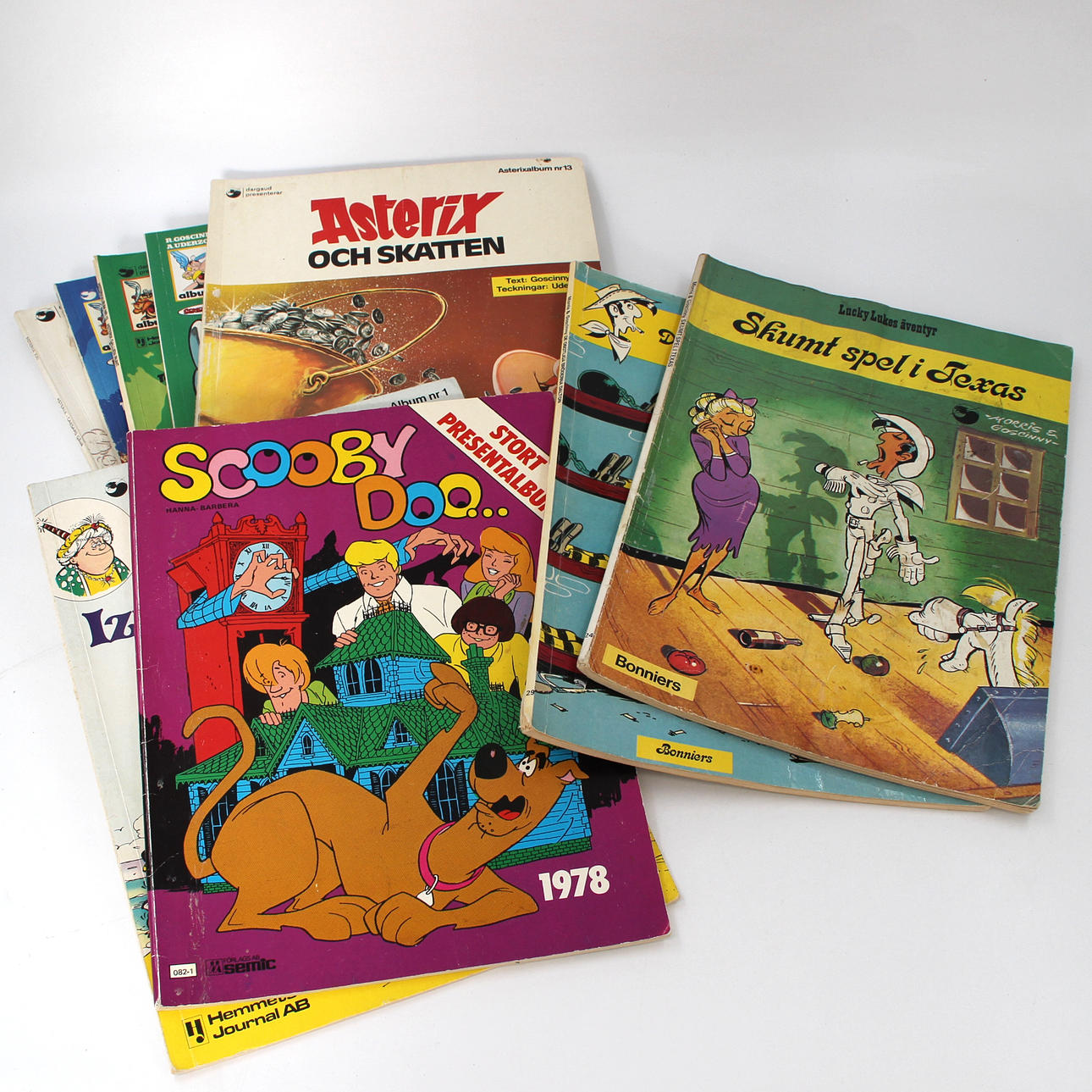 7 SERIE MAGASIN, HELDIG UKRUDT, ASTERIX OSV.