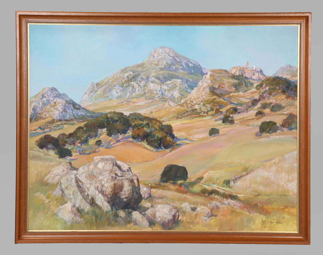 KONTINENTALE SCHULE (20. JAHRHUNDERT) BERGLANDSCHAFT.