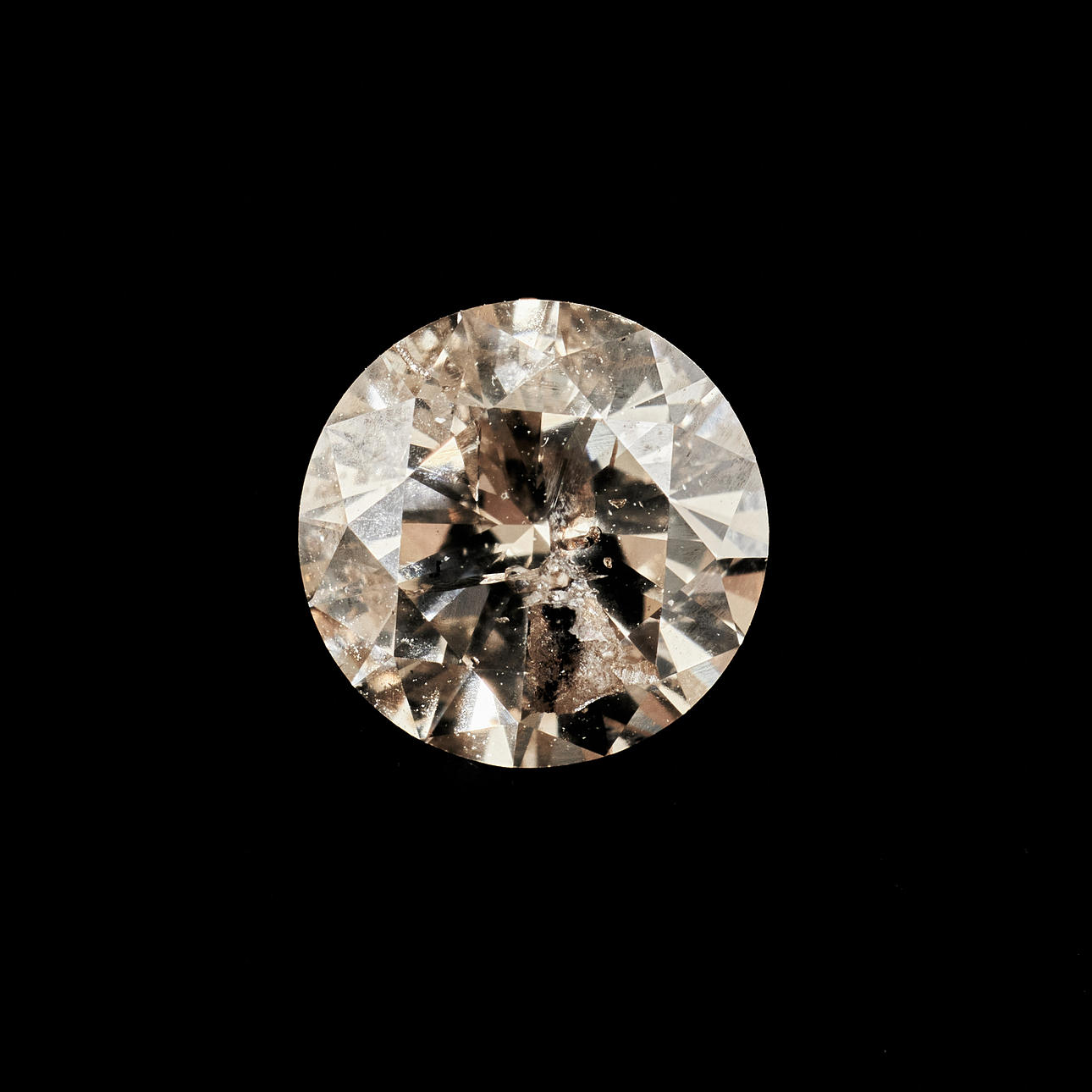 BRILLANT, ca. 1,33 ct, bräunlich/I.