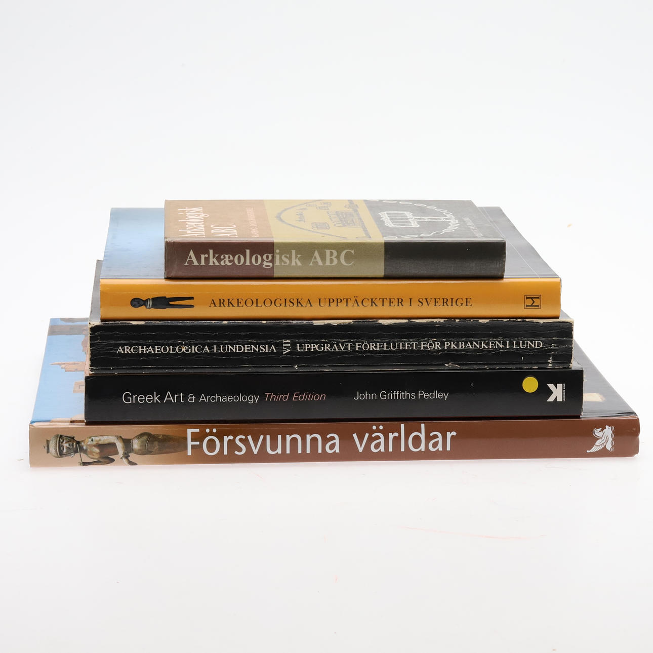 Libros, arqueología, 5 piezas.