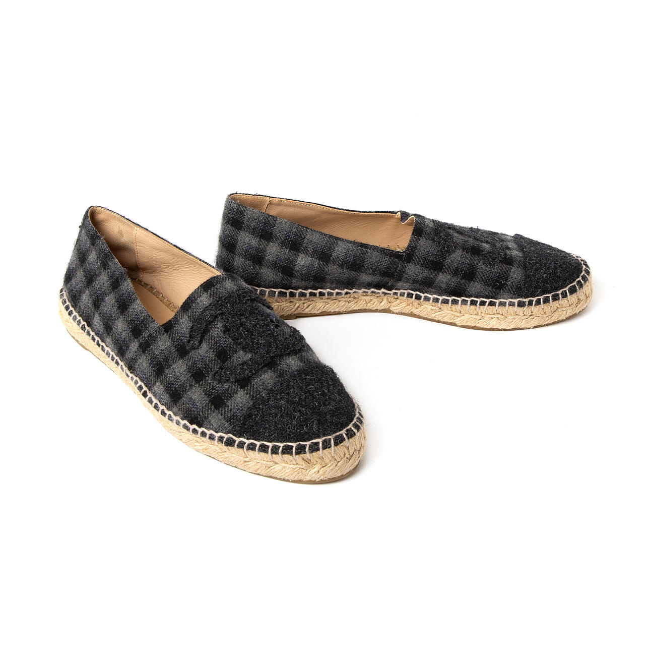 CHANEL. Espadrilles, Tweed, Größe 40.