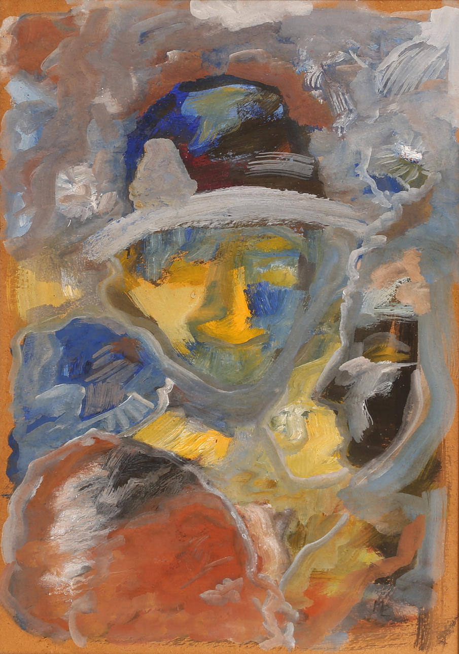 MAJ ENDERSTEIN. Oil on panel, “Amigos”, signed.