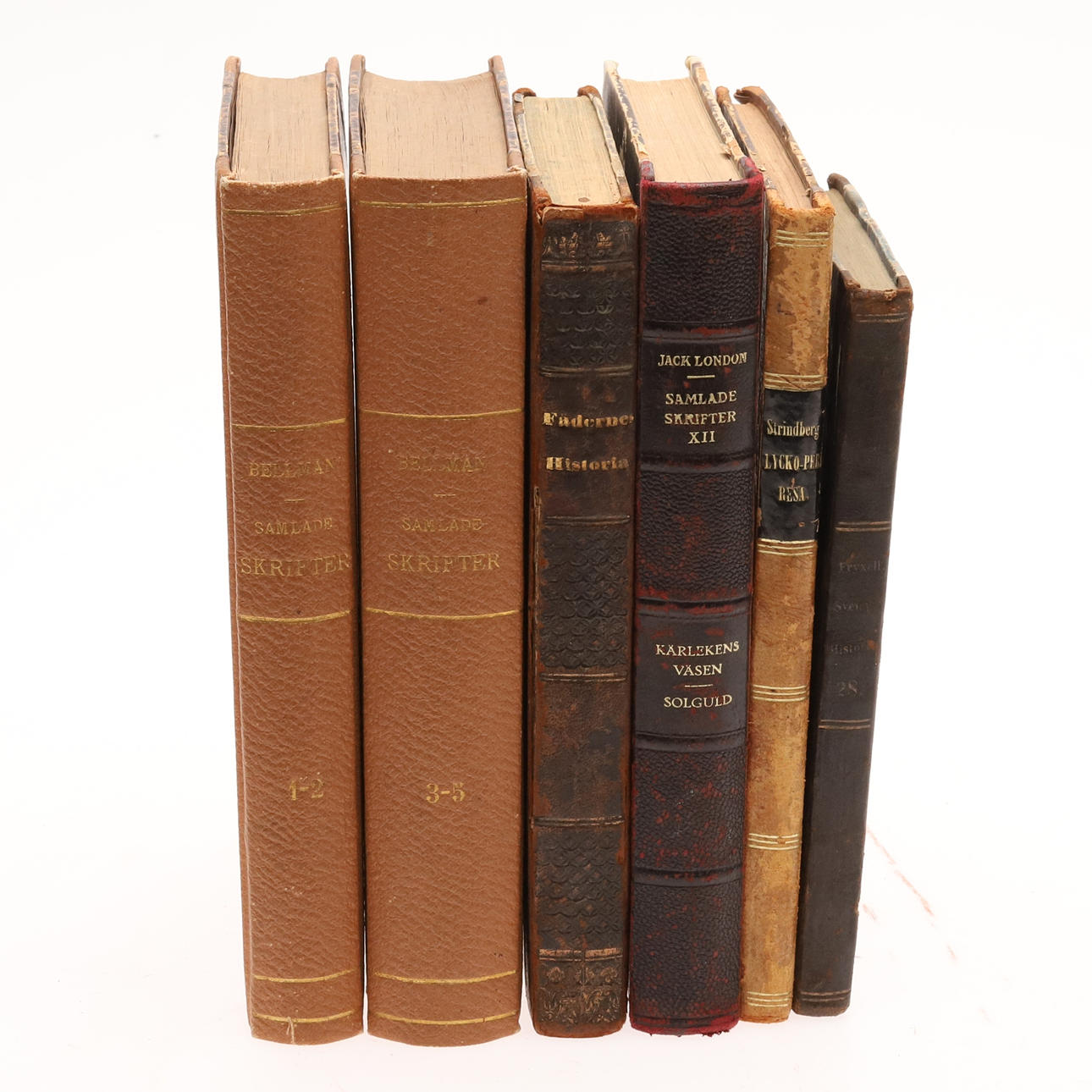 BÖCKER, 6 st, bland annat Bellman & Strindberg.