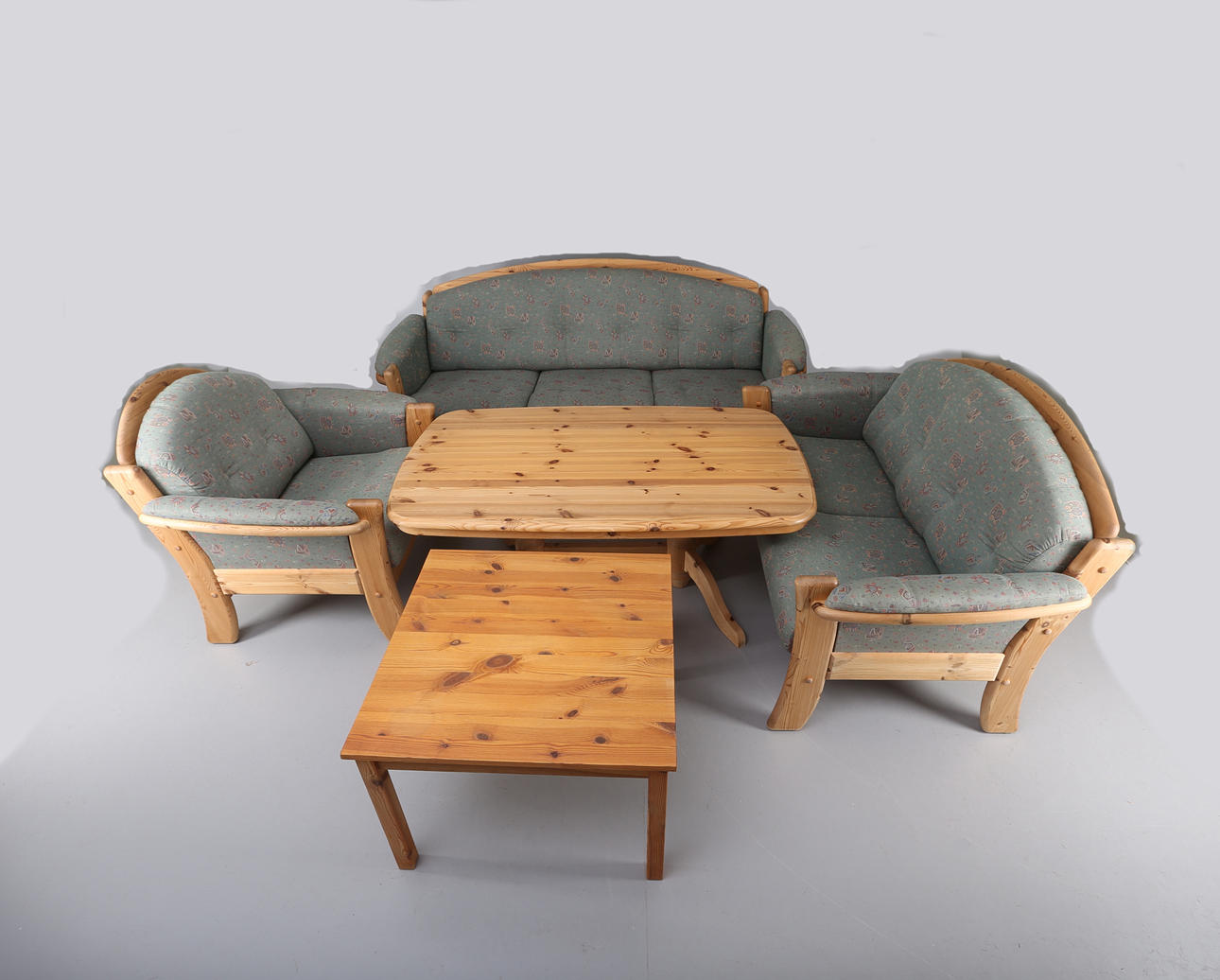 SOFFGRUPP, 5 delar, furu, 1900-tal.