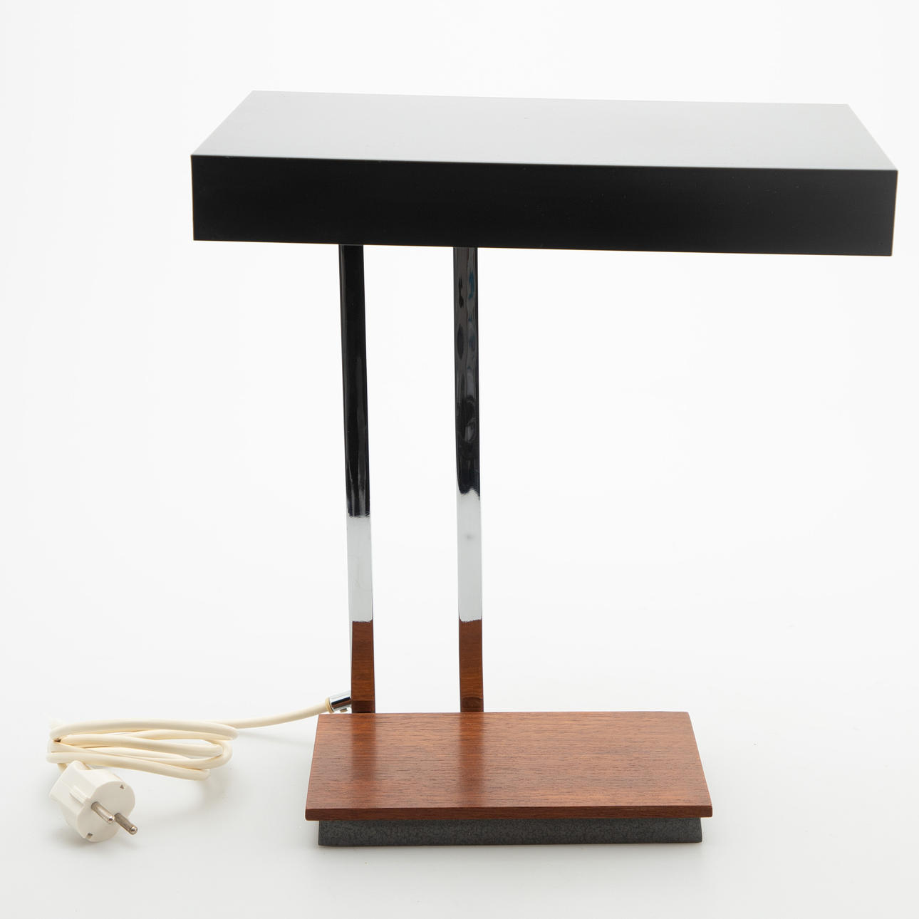 Emperor Idell. Table lamp, 6875, teak & chrome, 2. 2nd half of the 20th Jh.